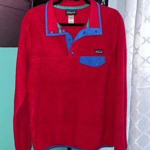 Hot Pink and blue Patagonia synchilla